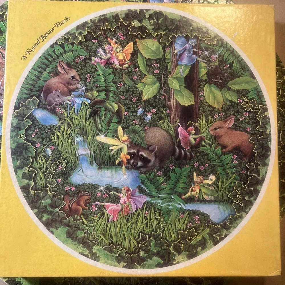 Vintage‎ Eaton Round Jigsaw Puzzle 500 Pcs Fantasia 1980 Complete